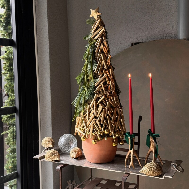 El Yapımı Yılbaşı Ağacı GOLD