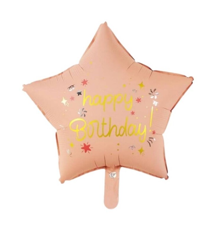 Happy Birthday Yıldız Folyo Uçan Balon
