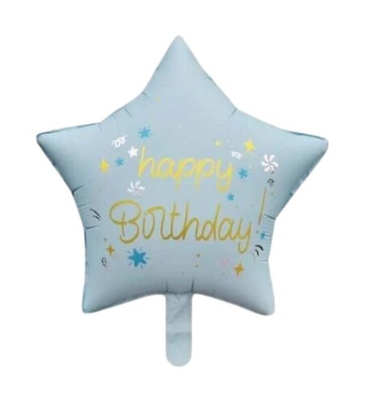 Happy Birthday Yıldız Folyo Uçan Balon