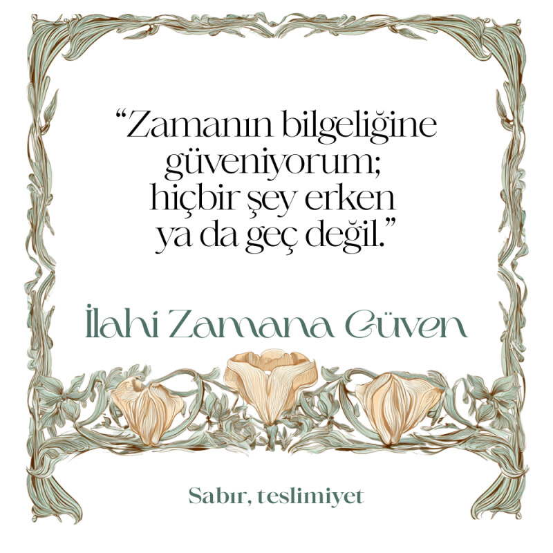 İlahi Zamana Güven - Ritüel Çiçek Seti